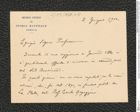 Nachlass Franz Steindachner, Briefkarte von Raffaelo Gestro an Franz Steindachner (02.06.1910), Inv.Nr. 158.04, Seite 1